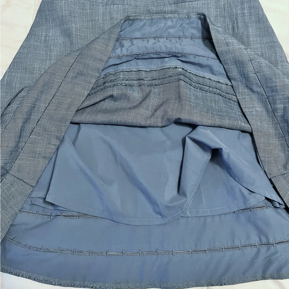 Banana Republic Chambray Off The Shoulder A Line Dress Womens size 12 - Picture 4 of 11